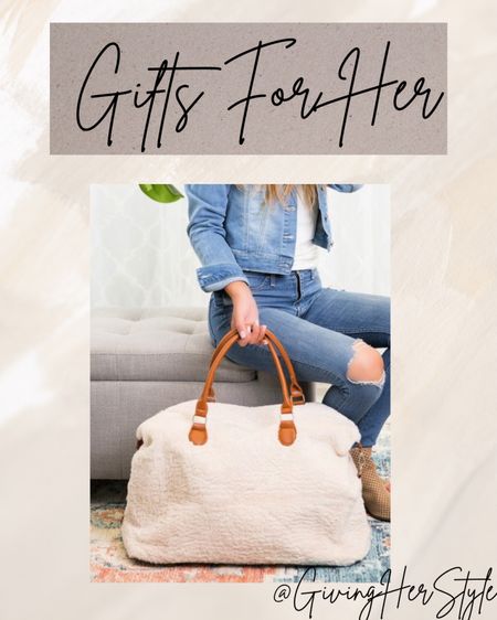 Gift ideas for her! 

Gifts, gift ideas, gift guide, petal and pup. Tote bag, Sherpa, travel, travel bag. Travel tote. Overnight bag. Gift guide for her. Gift guide for mom. Gifts for mom. Gift guide for sister. Gifts for sister. Weekend bag. Airplane, travel. Vacation. Fall, fall bag. Christmas gifts. 2022 gift ideas. 2022 gift guide. 

#LTKSeasonal #LTKtravel #LTKHoliday