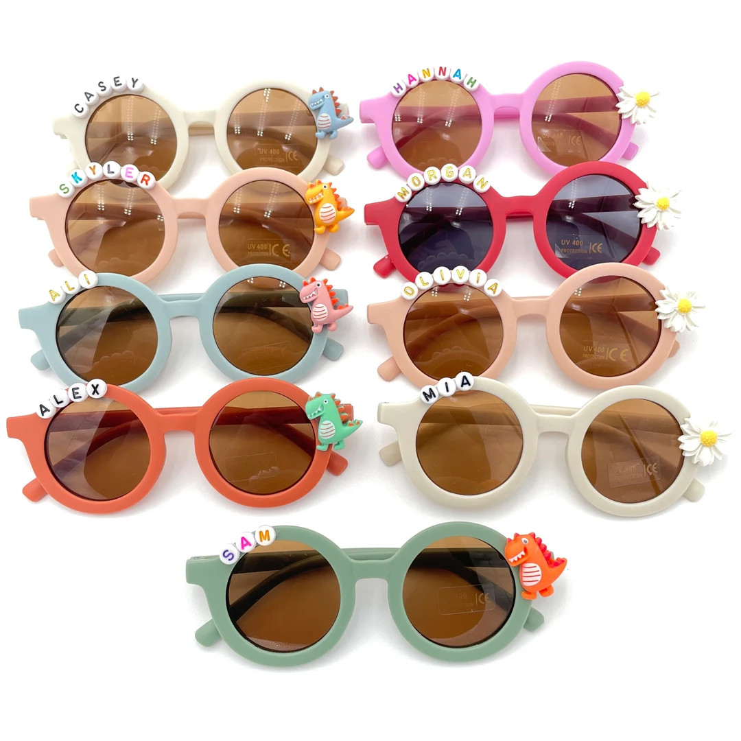 Floral Daisy Girls Personalized Sunglasses Birthday Gift Sunglasses Kids Gift Toddler Gift Babies... | Etsy (US)