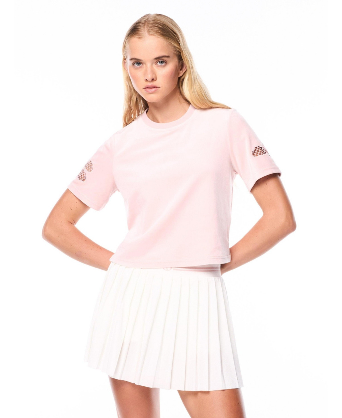 Sergio Tacchini Women's Nuvola Velour Cropped T-shirt - Barely there | Macy's