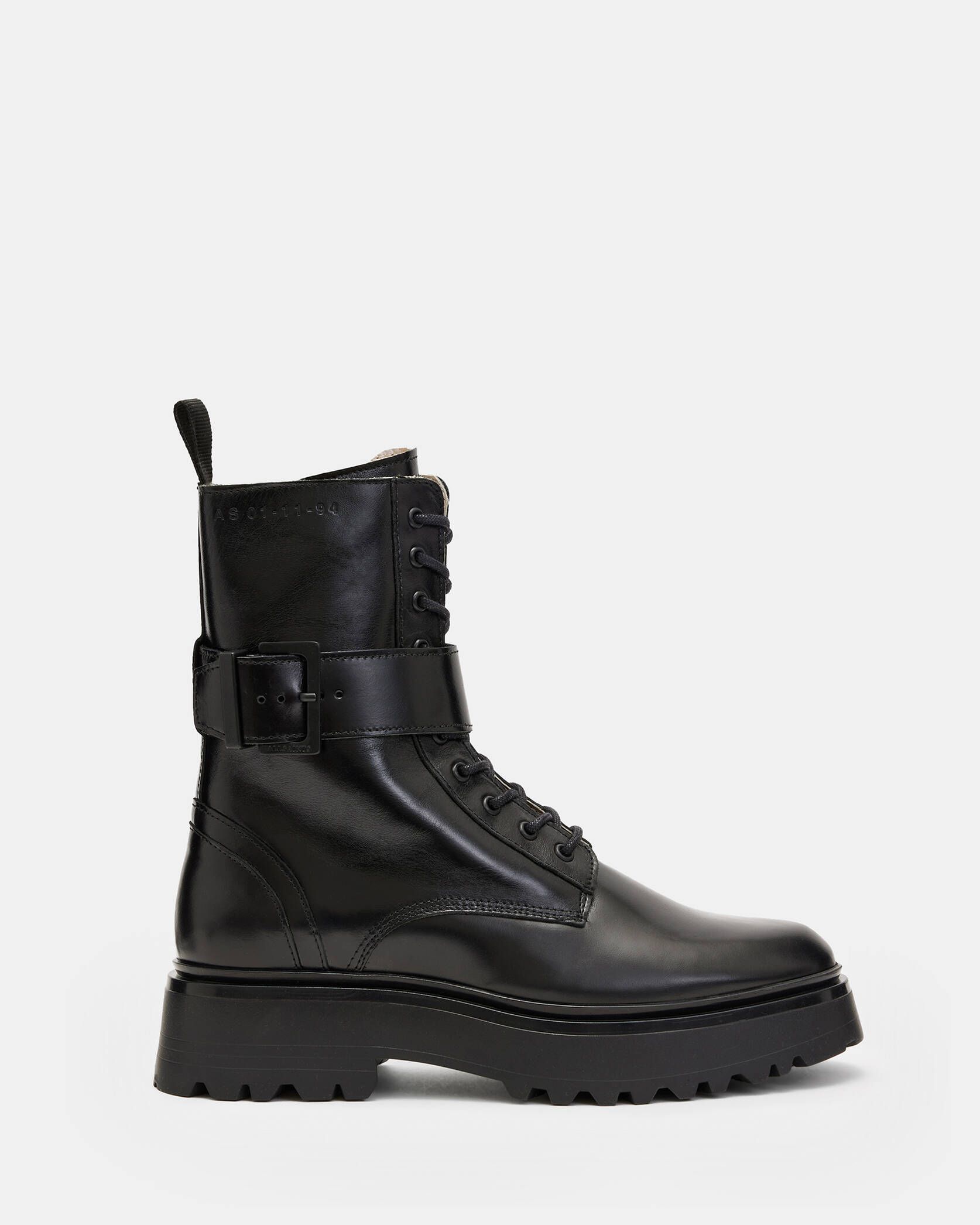 Onyx Leather Boots Black | ALLSAINTS | AllSaints UK
