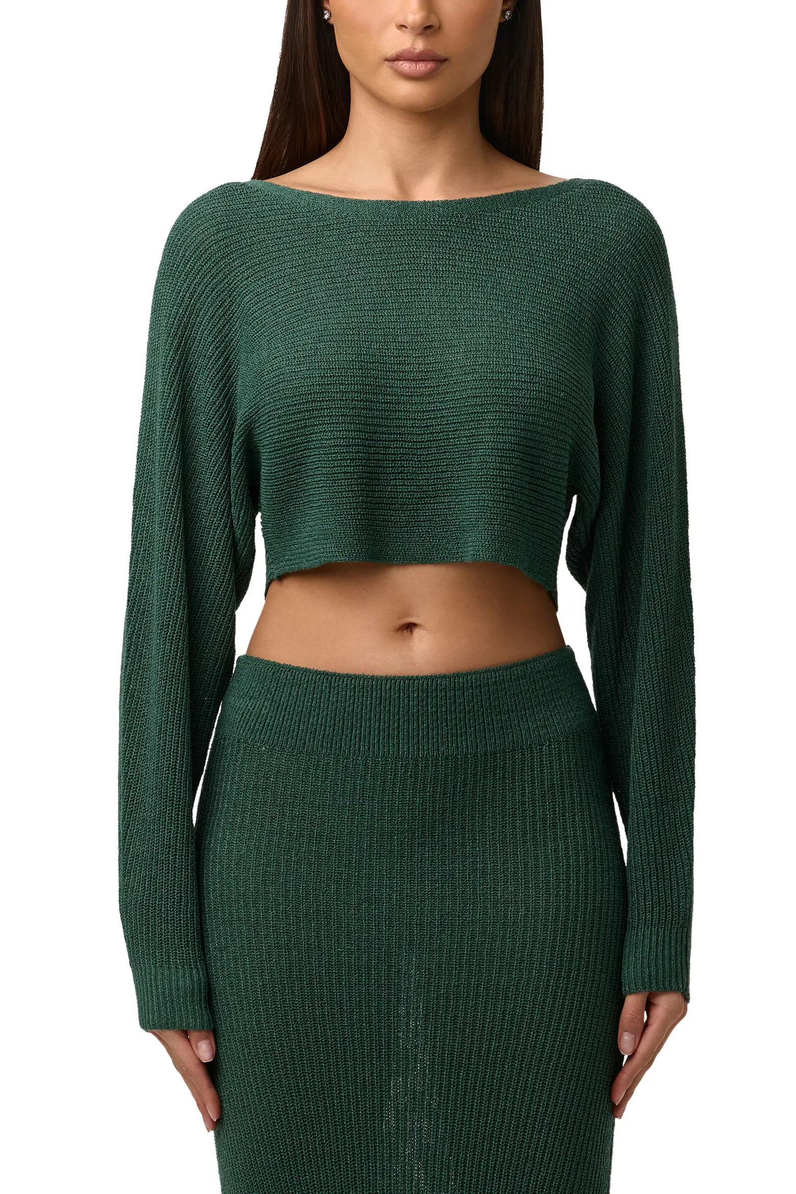 Naked Wardrobe Boat Neck Crop Sweater (Women) | Nordstrom | Nordstrom