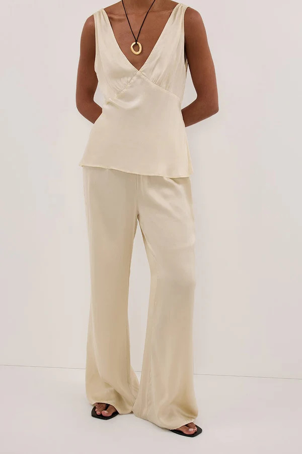PIPPA STRAW SILK PANT | DISSH