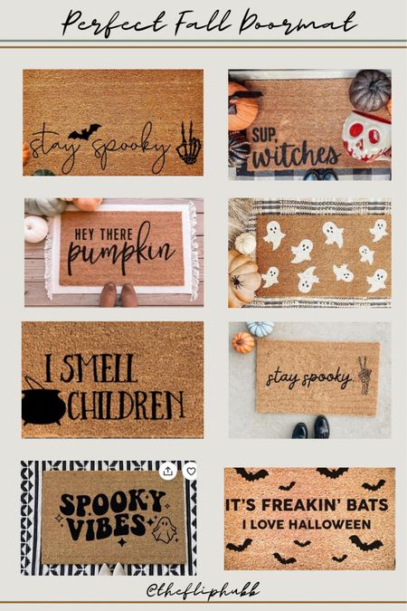 Welcome the BOO season & all of your house guests with a fun doormat for the season. Nothing says hello like bats on the front step!  Etsy, small shop, doormat, front door decor, front door, Halloween porch, porch decor, fall porch, porch decorations, fall porch decor, Halloween doormat 

#LTKhome #LTKstyletip #LTKSeasonal