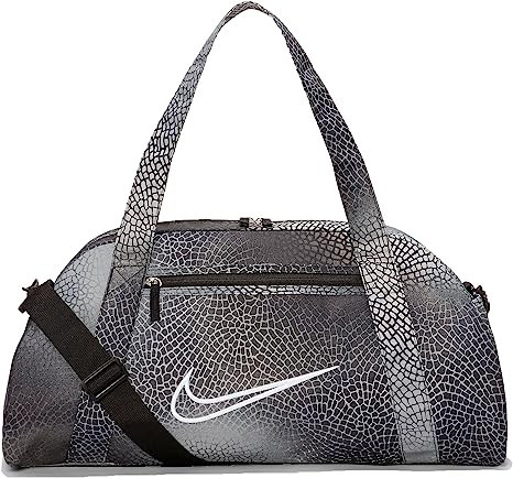 Nike Gym Club AOP Women's Training Duffel Bag 24L (Black/Light Smoke Grey/White) | Amazon (US)