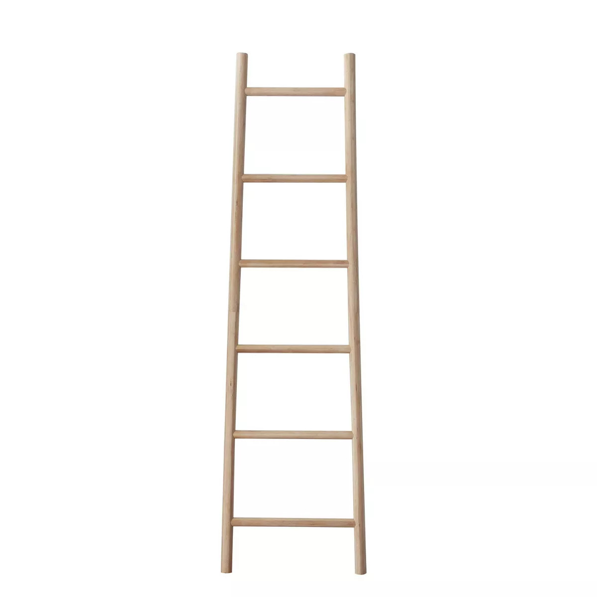 Storied Home Bamboo Blanket Ladder Brown | Target