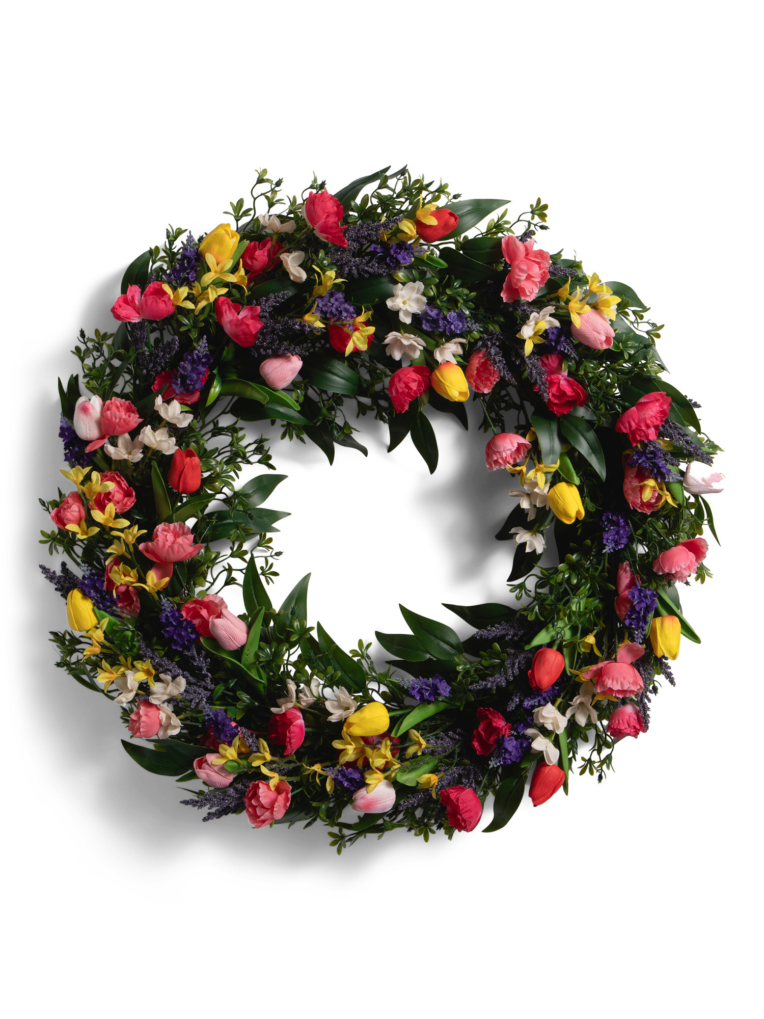 32in Real Touch Faux Tulip Wreath | TJ Maxx