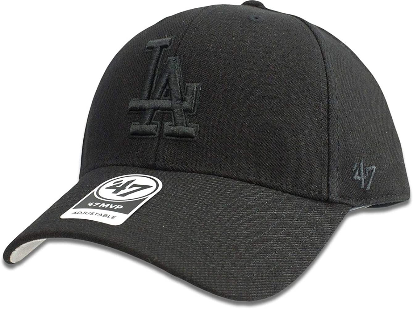Amazon.com : Los Angeles Dodgers Hat MLB Authentic '47 (Forty Seven) Brand MVP Adjustable Black o... | Amazon (US)