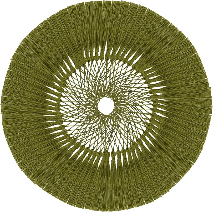 Mandala Crafts Small Olive Green Bookmark Tassels - 100 Bulk Silky Mini Craft Tassels with Loops ... | Amazon (US)