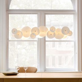Amara Ceramic Linear Chandelier (46") | West Elm (US)