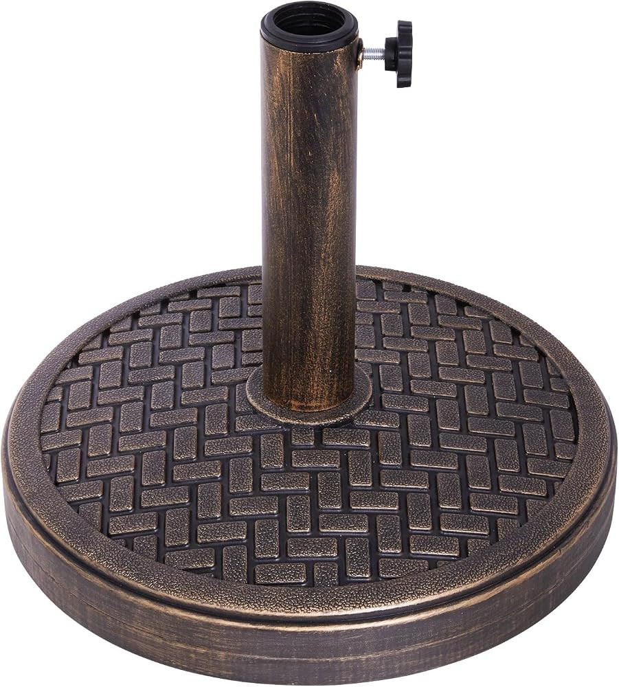 Backyard Expressions 26.5 Lb Umbrella Stand, Patio Umbrella Base, 15 in Diameter | Amazon (US)