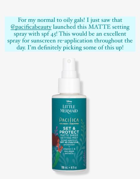This setting spray would be a great option for re-application of your sunscreen throughout the day! Spf 45 and cute packaging! 

#LTKFind #LTKbeauty #LTKunder50