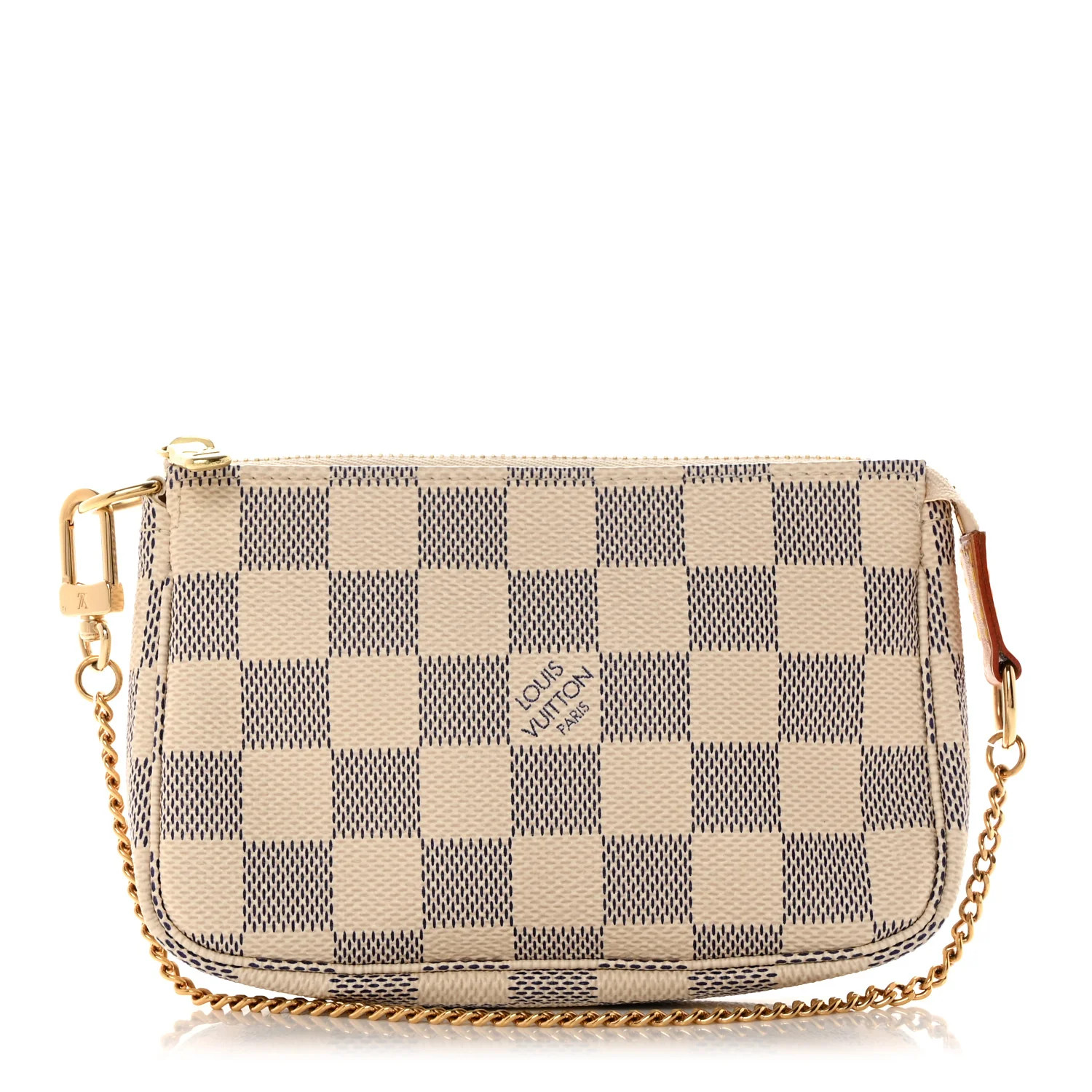 LOUIS VUITTON Damier Azur Mini Pochette Accessories | FASHIONPHILE (US)