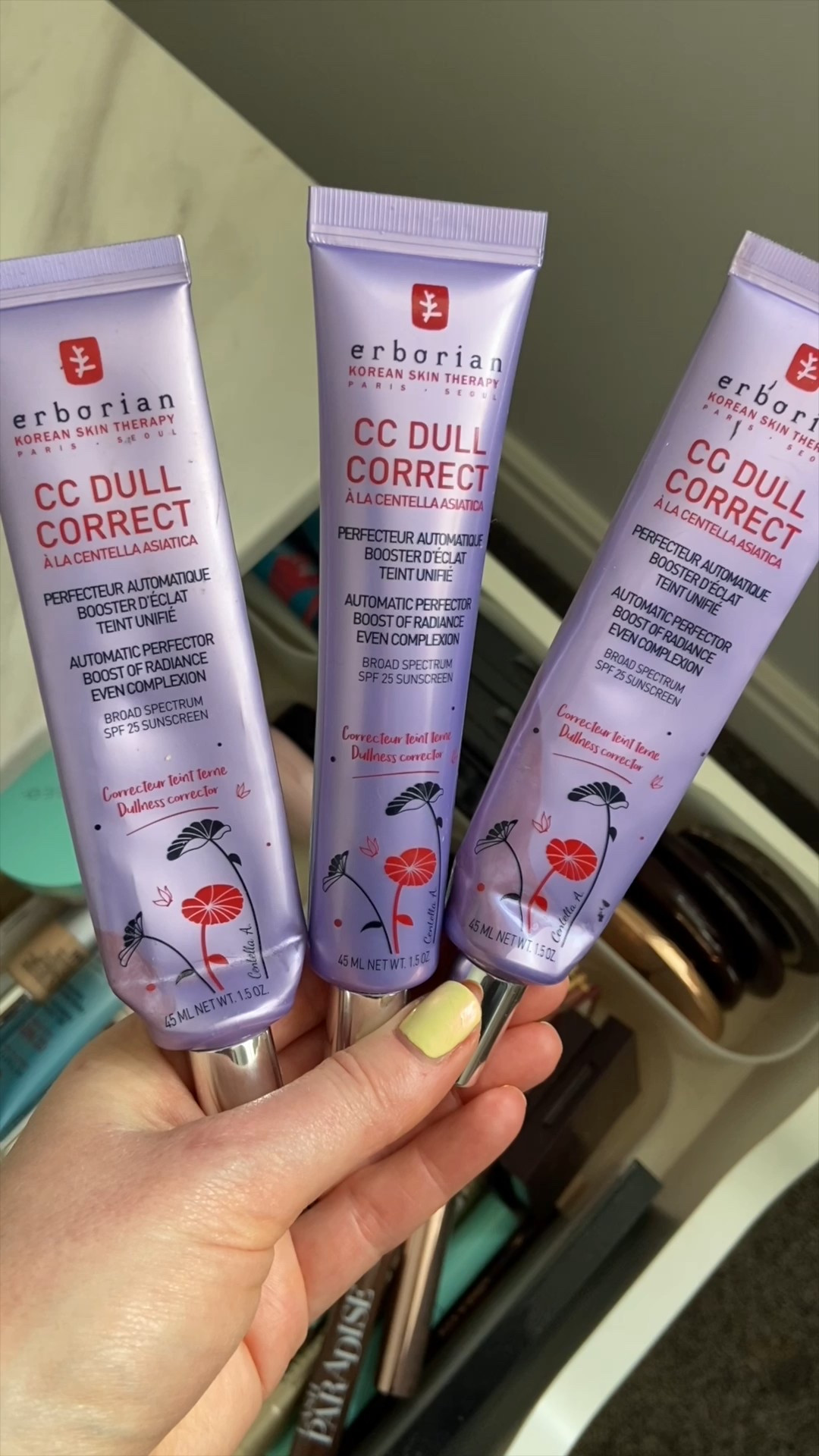 ✨ My Glow-Boosting Secret: Erborian CC Dull Correct ✨
This is hands-down my holy grail for dull, tired skin! 💜 The Erborian CC Dull Correct is a color-correcting, radiance-boosting CC cream that magically adapts to your skin tone while neutralizing dullness with subtle violet pigments. Infused with Centella Asiatica for skincare benefits + a soft, luminous finish — it's perfect for no-makeup makeup days. A total game changer for glowing, even-toned skin! ✨💫 Ad-gifted
🔗 Tap to shop & thank me later! #Erborian #CCCream #SkincareMakeup #NoMakeupGlow #LTKbeauty #RadiantSkin #DullSkinFix

#LTKOver40 #LTKSummerEdit #LTKBeauty
