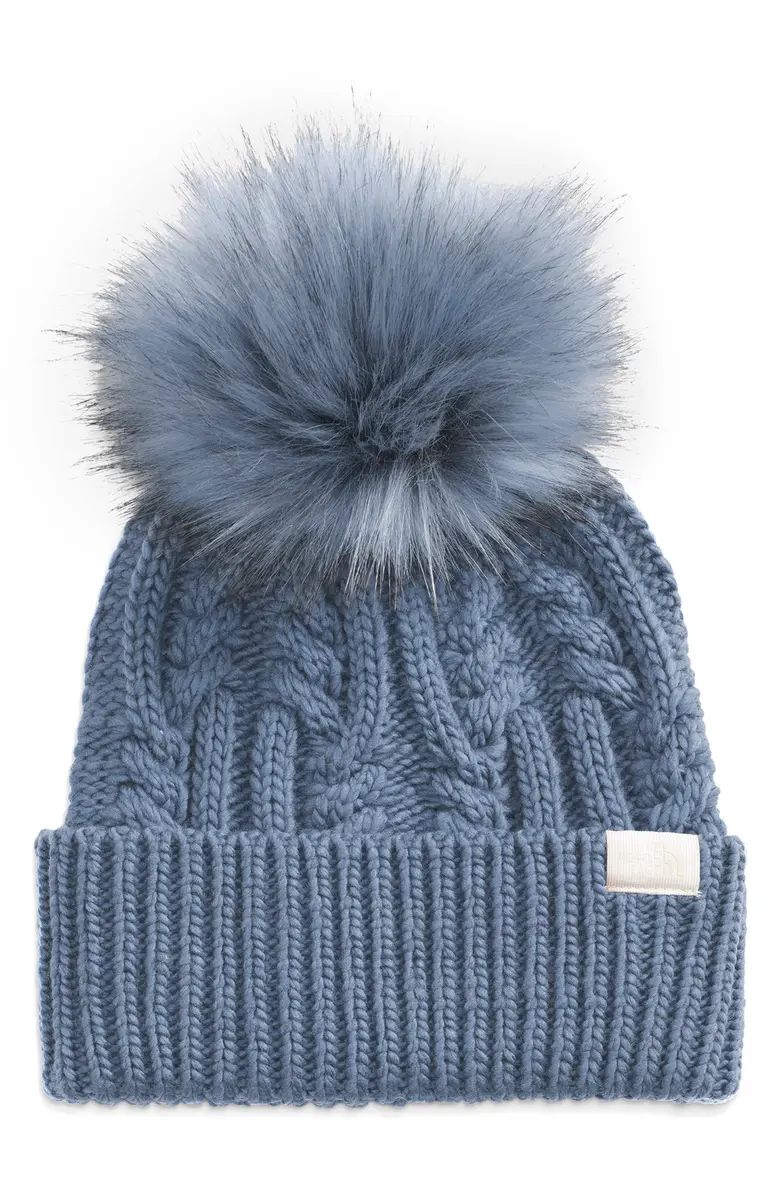 The North Face Oh Mega Faux Fur Pom Beanie | Nordstrom | Nordstrom