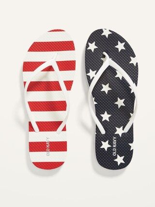 Patterned Flip-Flops for Women | Old Navy (US)