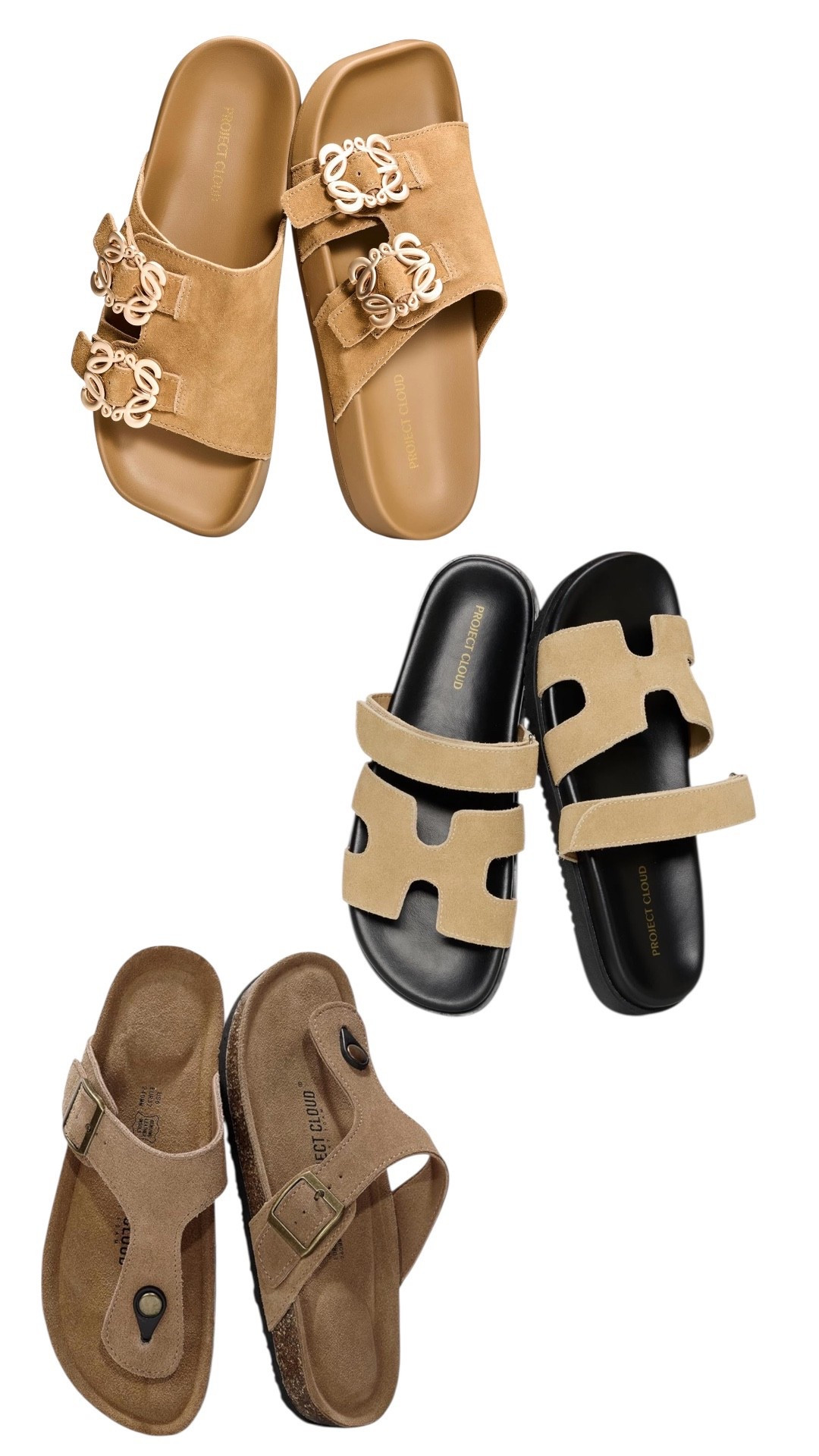 Neutral + chic 🤎 These double-strap suede sandals are the perfect everyday slide. Super comfy, easy to style, and elevate any casual outfit. Obsessed with the gold detail ✨ #SummerStyle #NeutralVibes #LTKFind

#LTKSeasonal #LTKHome #LTKootd