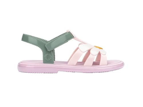 Amazon.com | mini melissa Hip Bloomy Sandals for Little Kids, Metallic Pink/Green, 13 | Sandals | Amazon (US)