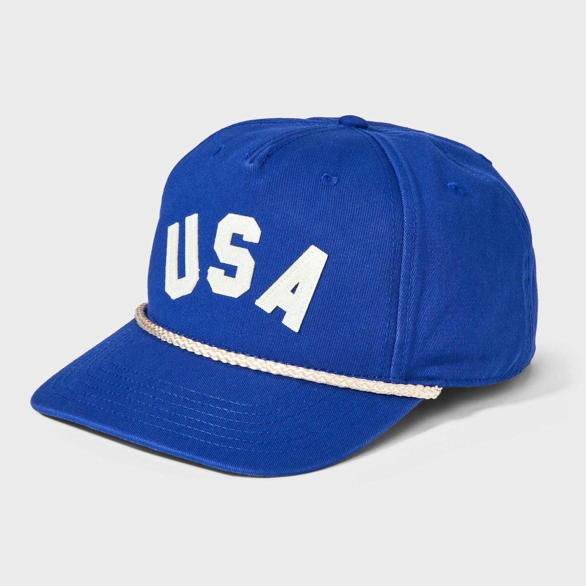 USA Baseball Hat with Rope Detail - Mighty Fine Navy Blue | Target