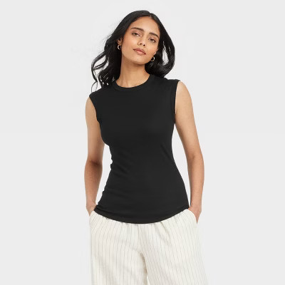 Women's Ribbed Muscle Tank Top - A New Day™ | Target