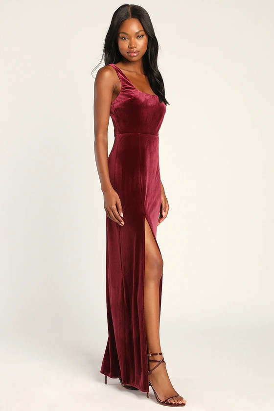 Burgundy Red Maxi Dress | prom dress | homecoming dress | evening gown | evening dress | event dress | Lulus (US)