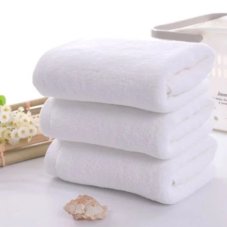 SHIYAO 2 PCS Bath Pure Cotton White Towel 30 * 60cm-- White | Walmart (US)