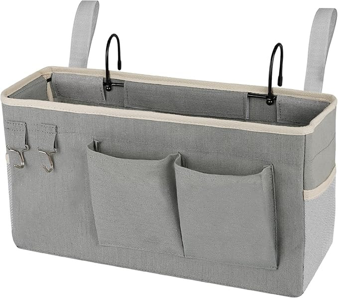 Bedside Storage Caddy/Bedside Hanging Storage Bag for Headboards Bunk Beds Dorm Rooms Book Phone ... | Amazon (US)
