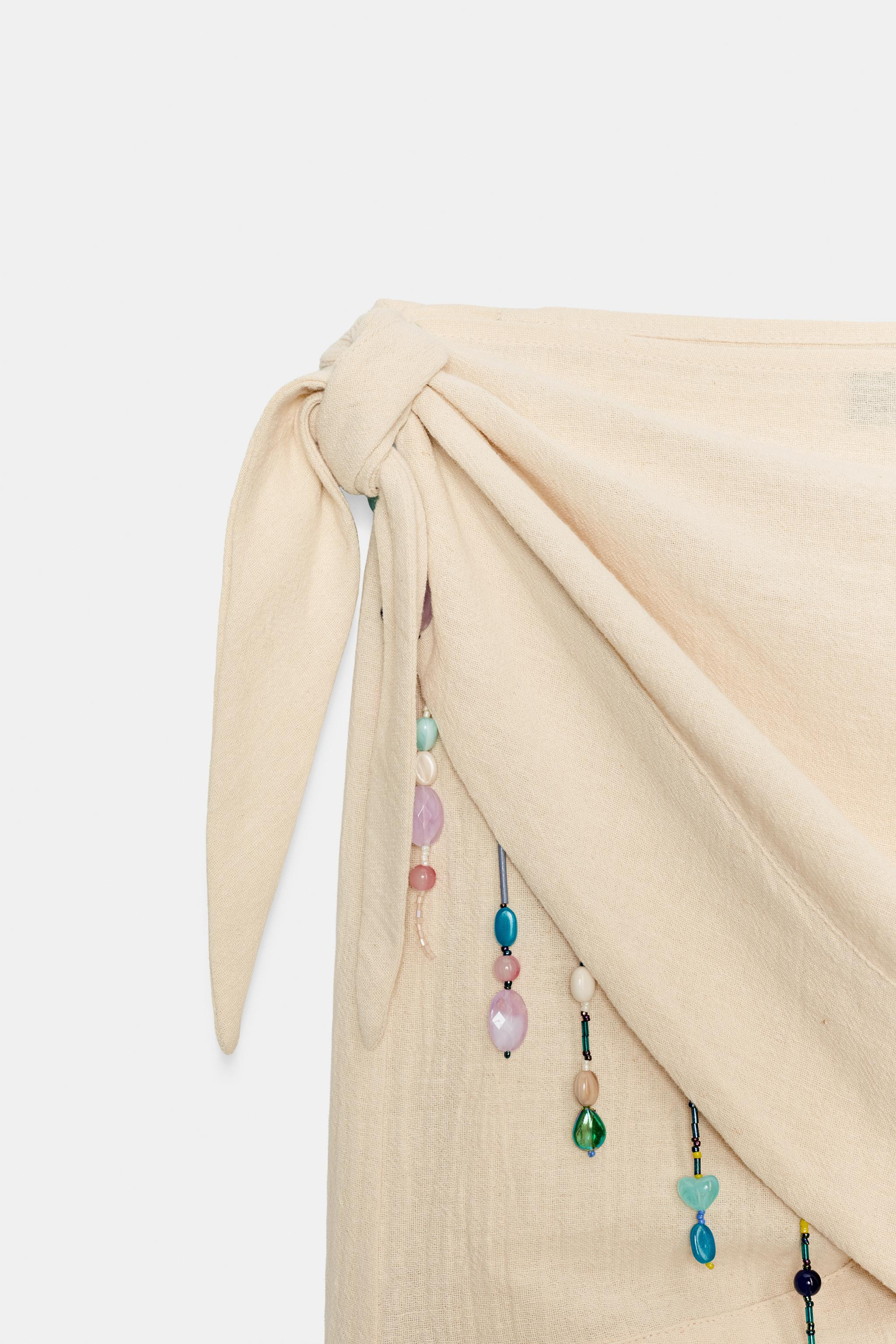 BEADED PAREO SKIRT | Zara US