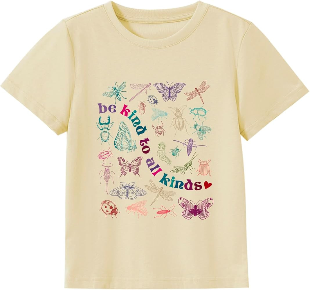 Toddler Girls T Shirts Sassy Little Soul Graphic Short Sleeve Shirts 2-7 Years Cotton Baby Girl R... | Amazon (US)