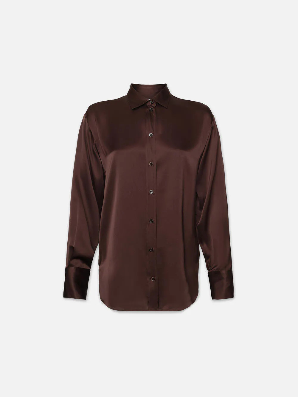 The Oversized Shirt  in  Espresso | Frame Denim