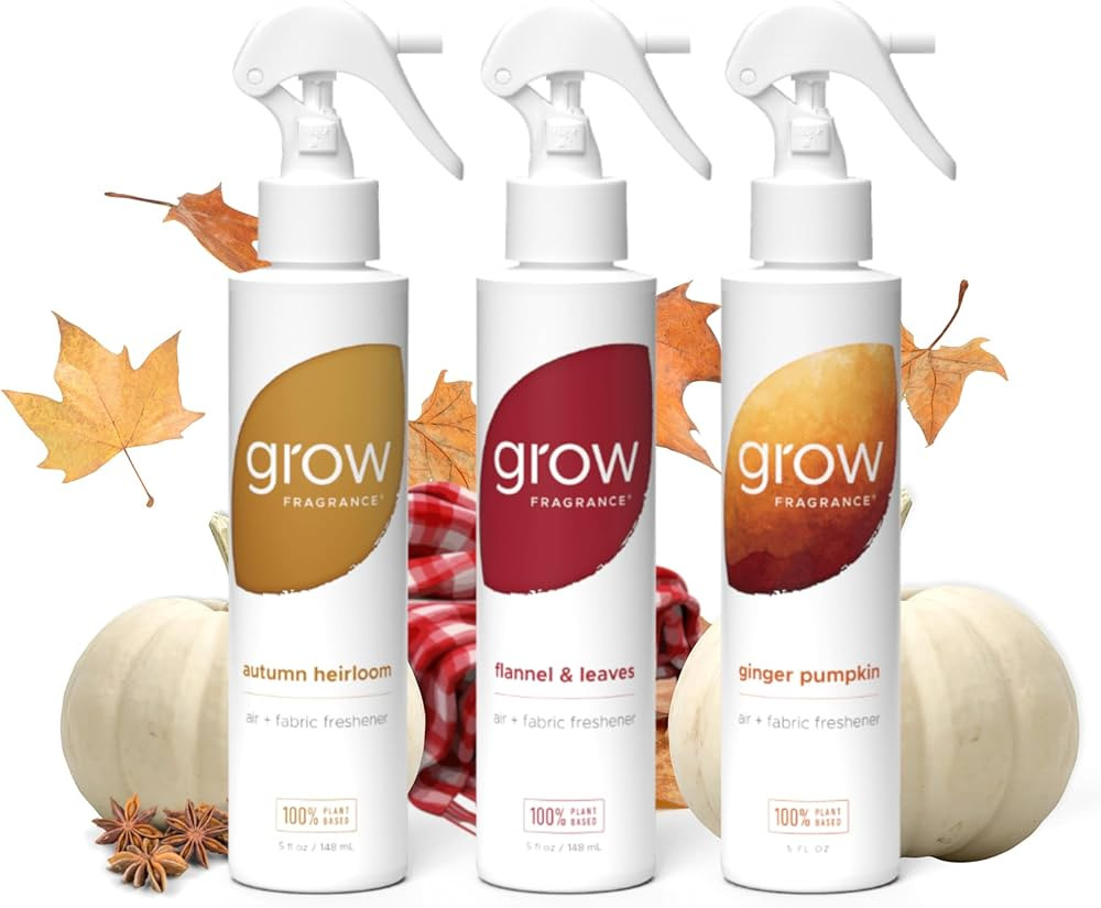 Grow Fragrance Certified Non Toxic, 100% Plant Based Fabric and Room Air Freshener Spray. Made wi... | Amazon (US)