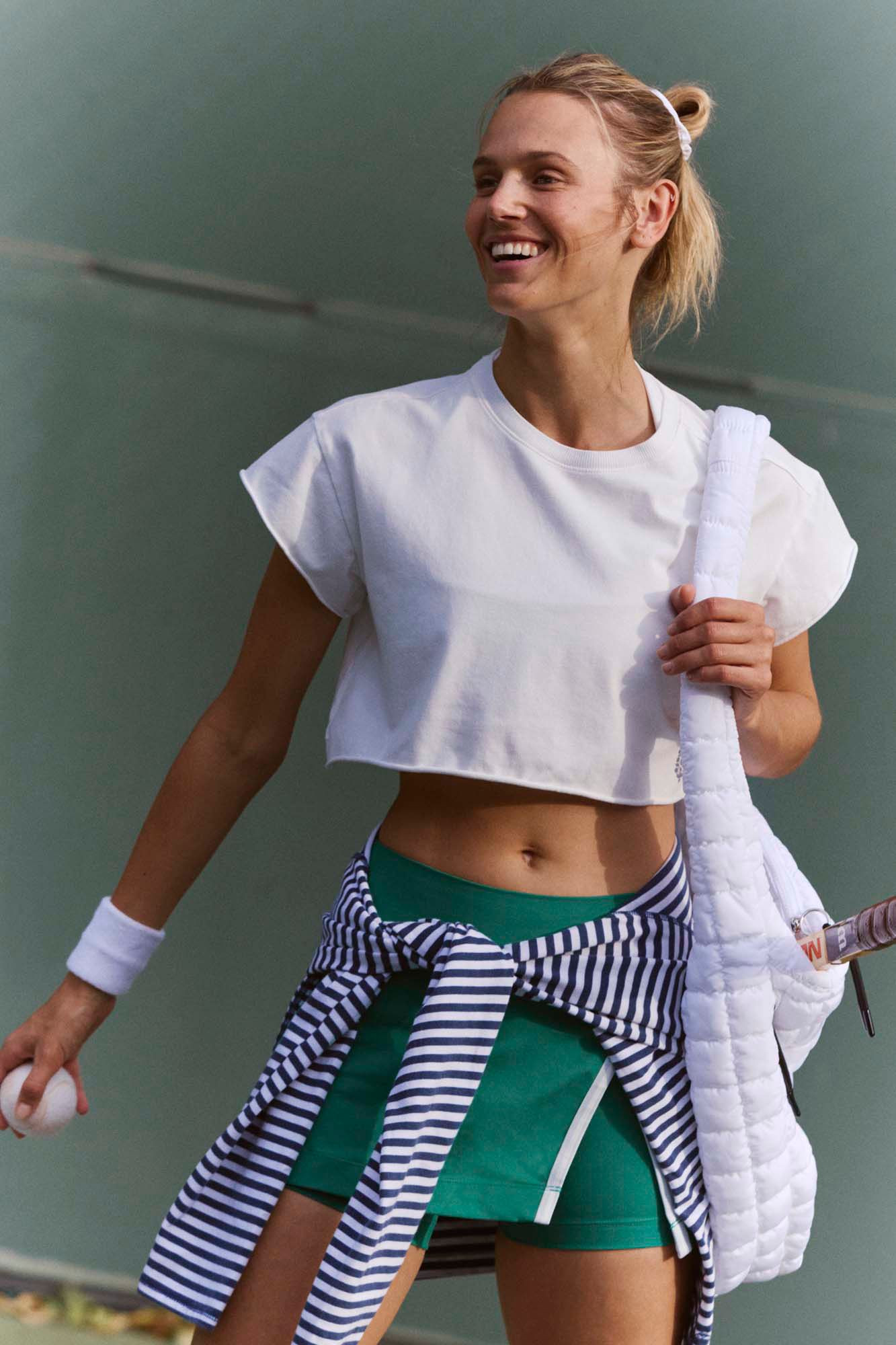 FP Movement Women's Hot Shot Cropped Tee, XS, White | DICK'S Sporting Goods