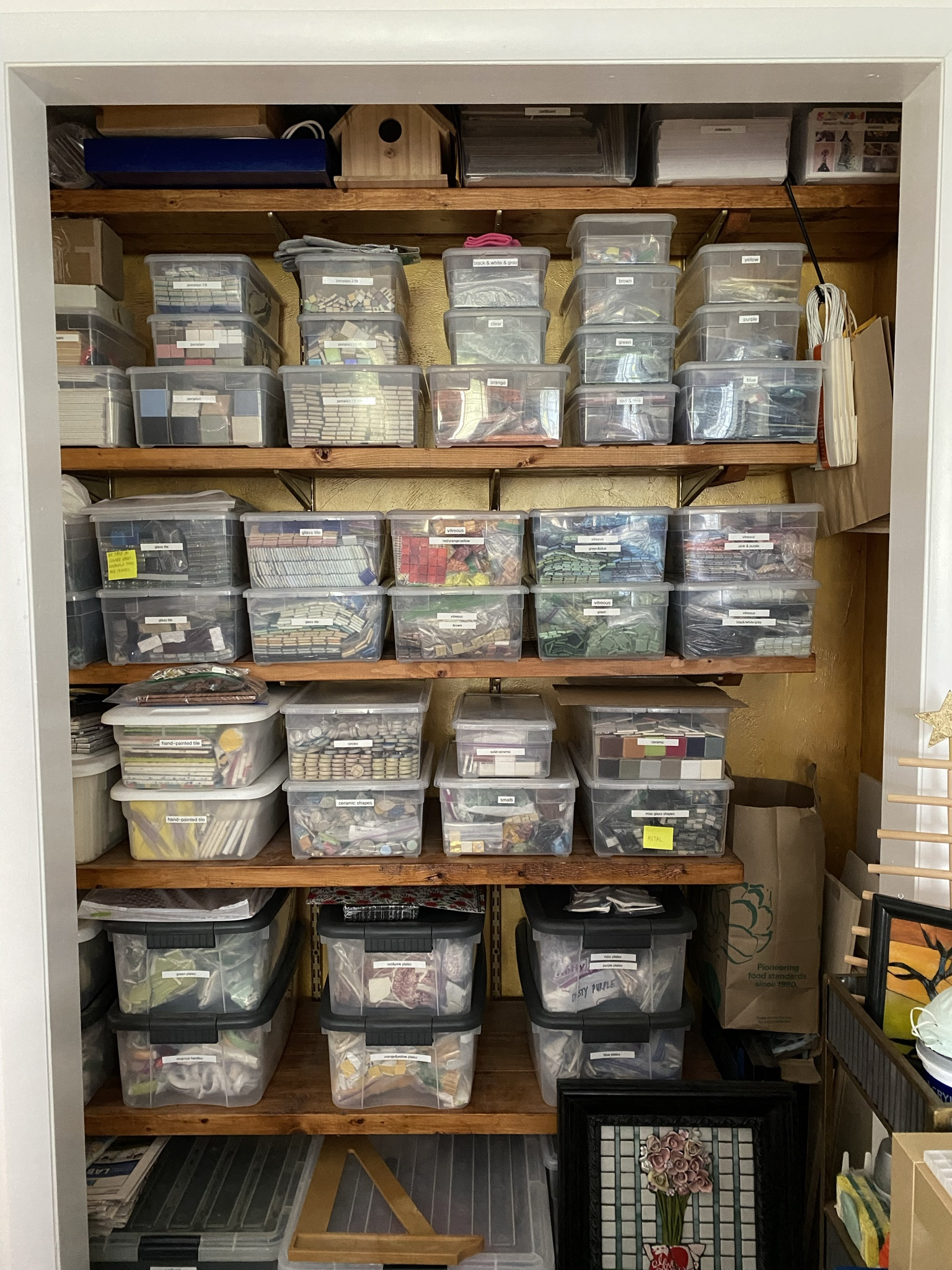 Sharing the exact storage containers I use to keep my mosaic tesserae organized. They’re my favorites!❤️

For mosaic tips, tutorials, inspiration, and so much more please visit my YouTube channel: YouTube.com/julieweilbacher. 

Follow @julieweilbacher on Instagram for all things mosaic art. glass storage - ceramics storage - craft space - creative hobby - craft products storage - creative space - organizational tools - organize a craft space - craft supplies - mosaics - storage bins - clear plastic boxess

#LTKhome #LTKGiftGuide #LTKfindsunder50