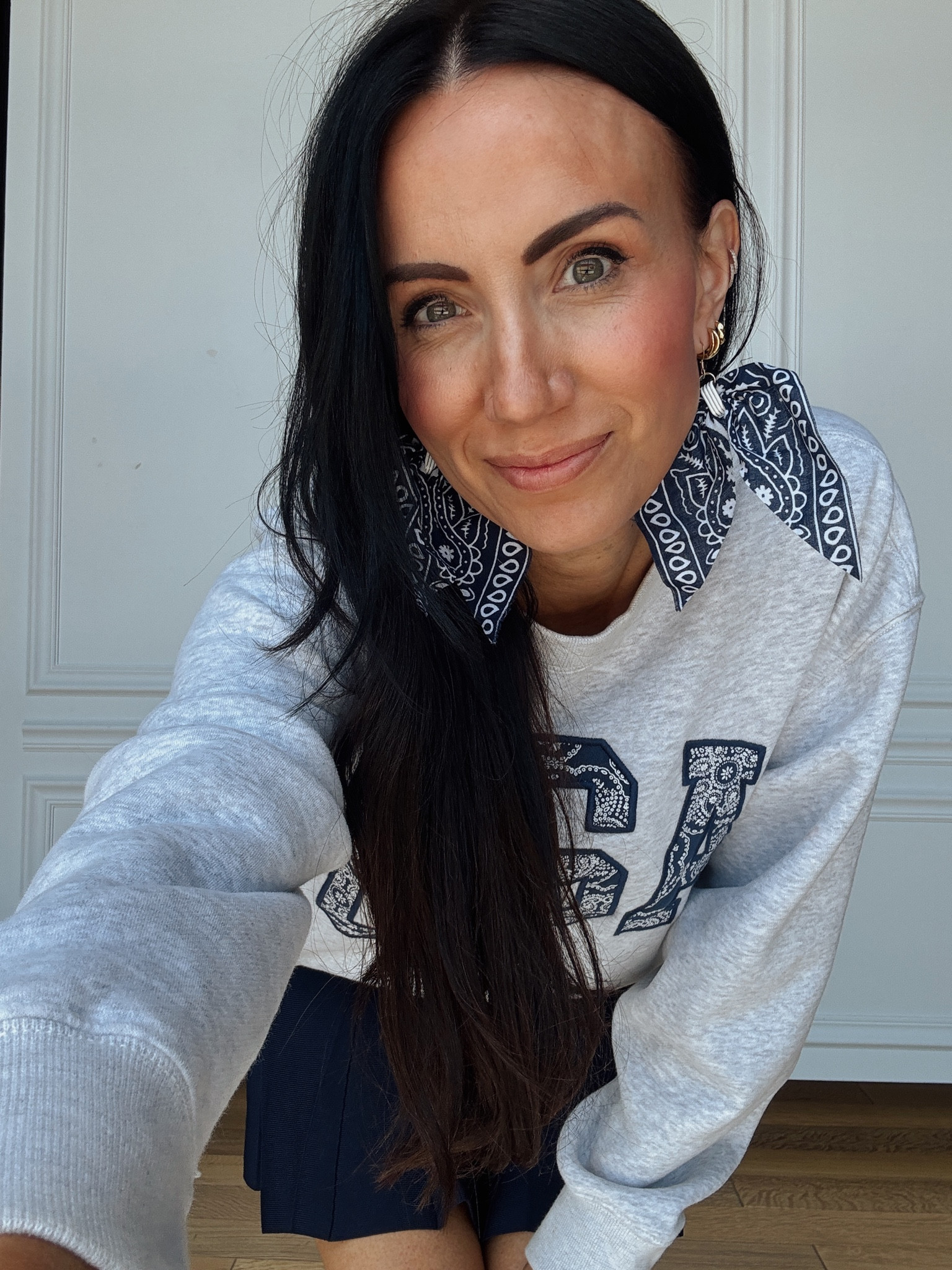 Bandana accessories are so good for summer- big earrings that are super lightweight from @Nickel & Suede