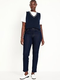 High-Waisted Wow Straight Ankle Jeans | Old Navy (US)