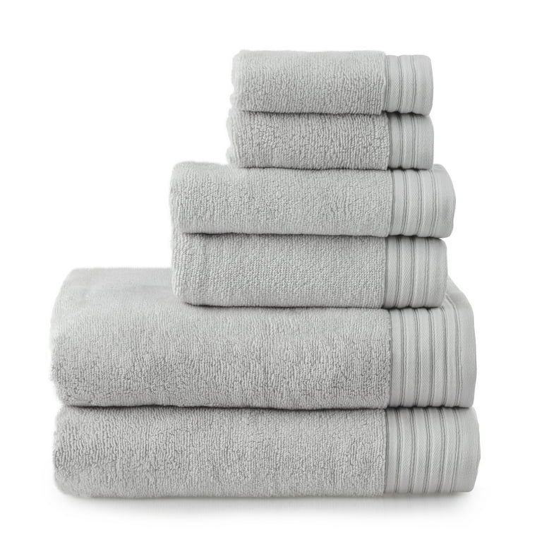 Allswell Egyptian Cotton Bath Towel, 6-Piece Set, Harbor Mist | Walmart (US)