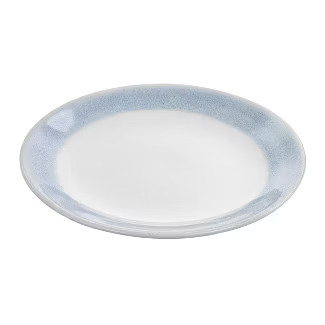 Martha Stewart 11 Inch Stoneware Dinner Plate with Blue Rim | Target