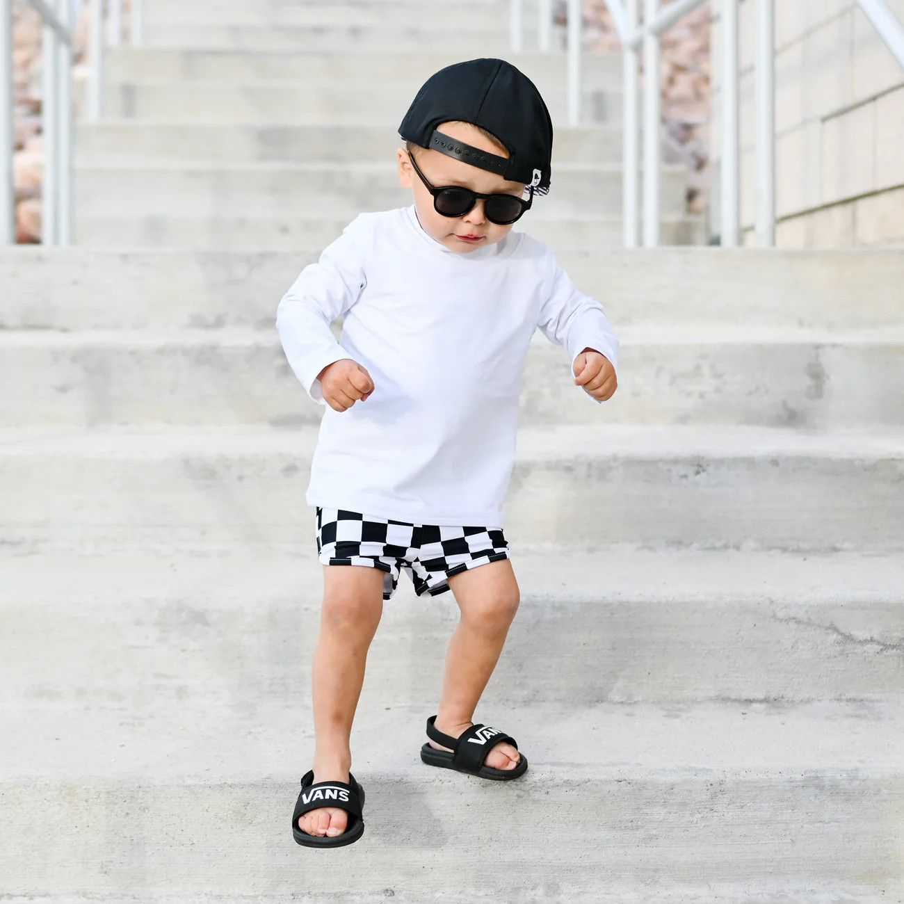 OREO CHECKERS DREAM SWIM SHORTIES | DREAM BIG LITTLE CO