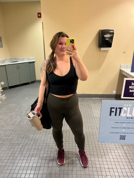 First workout of the year complete! Wearing these lululemon Wunder train leggings in a size 12. I love how they actually stay up during movement. Align tank is also a size 12 but I prefer the fit of the 14. Shoes are great for training!

#LTKcurves #LTKSeasonal #LTKfit