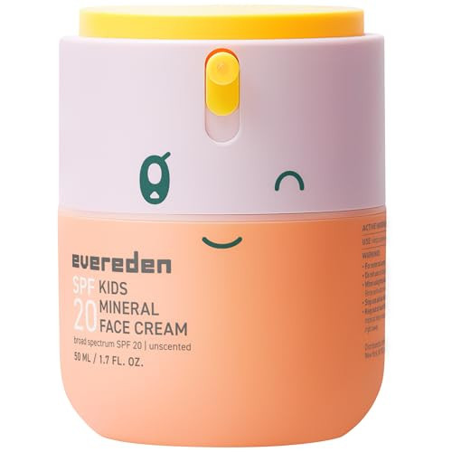 Evereden Kids Face Cream, 1.7 oz. | Fragrance-Free and Kids Face Lotion with SPF 20 | Clean and Non-Toxic Face Moisturizer | Multi-Vitamin Skin Care | FSA Eligible | Amazon (US)