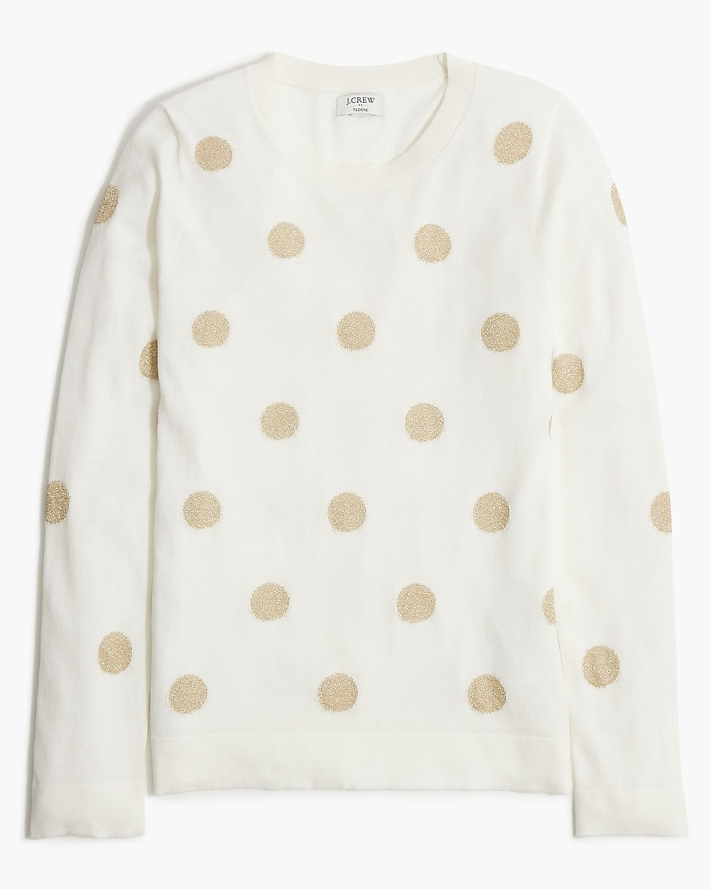 Metallic dot Teddie sweater | J.Crew Factory