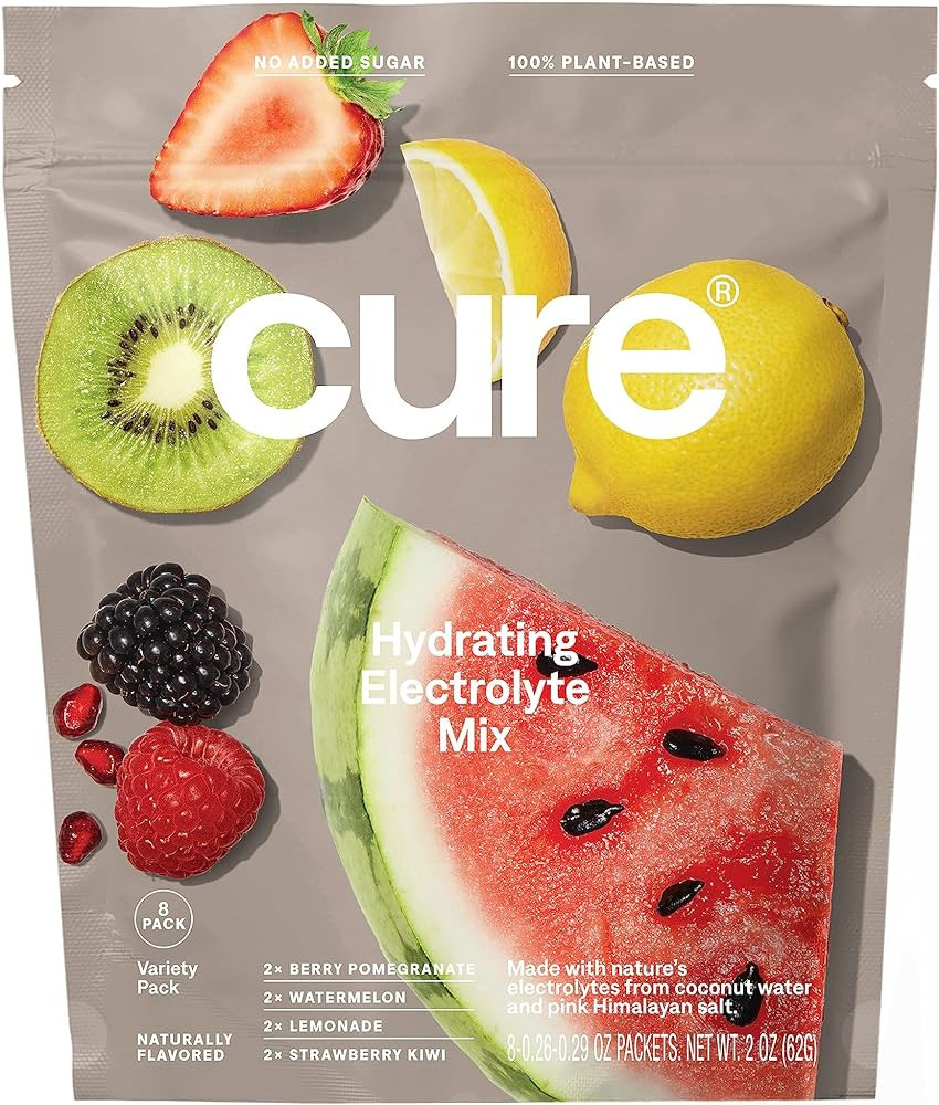 Cure Hydrating Plant Based Electrolyte Mix | Electrolyte Powder for Dehydration Relief | Made wit... | Amazon (US)