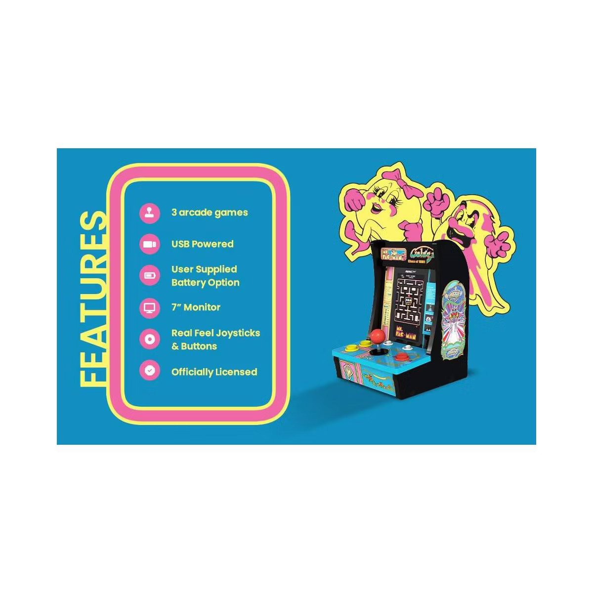 Arcade1up Countercade - Class of '81 Ms. Pac-Man/Galaga | Target