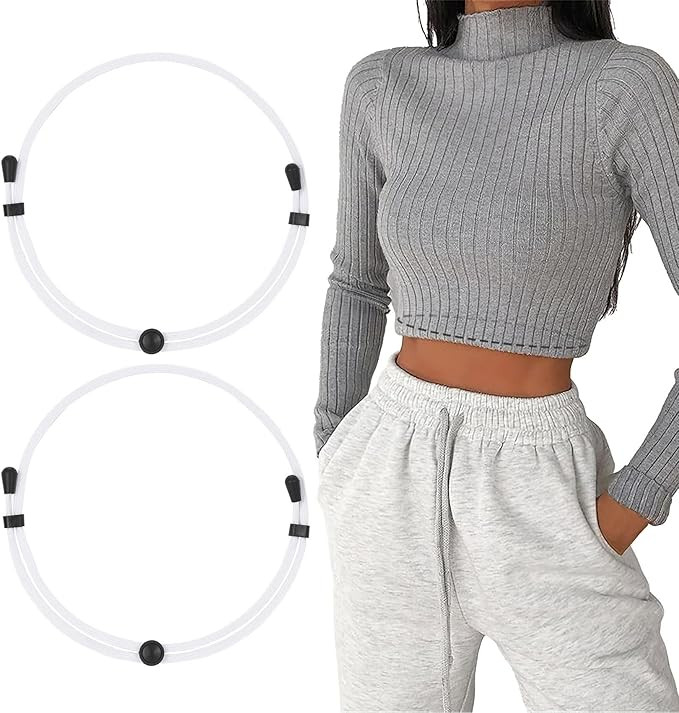 WHIPPY 2Pack Tuck Band Tool for Women Elastic Stretch Belts Tucking Shirts Sweater Cropping Belt ... | Amazon (US)