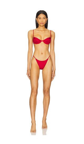 Selia Richwood Amy Bikini Set in Red. - size XS | Revolve Clothing (Global)