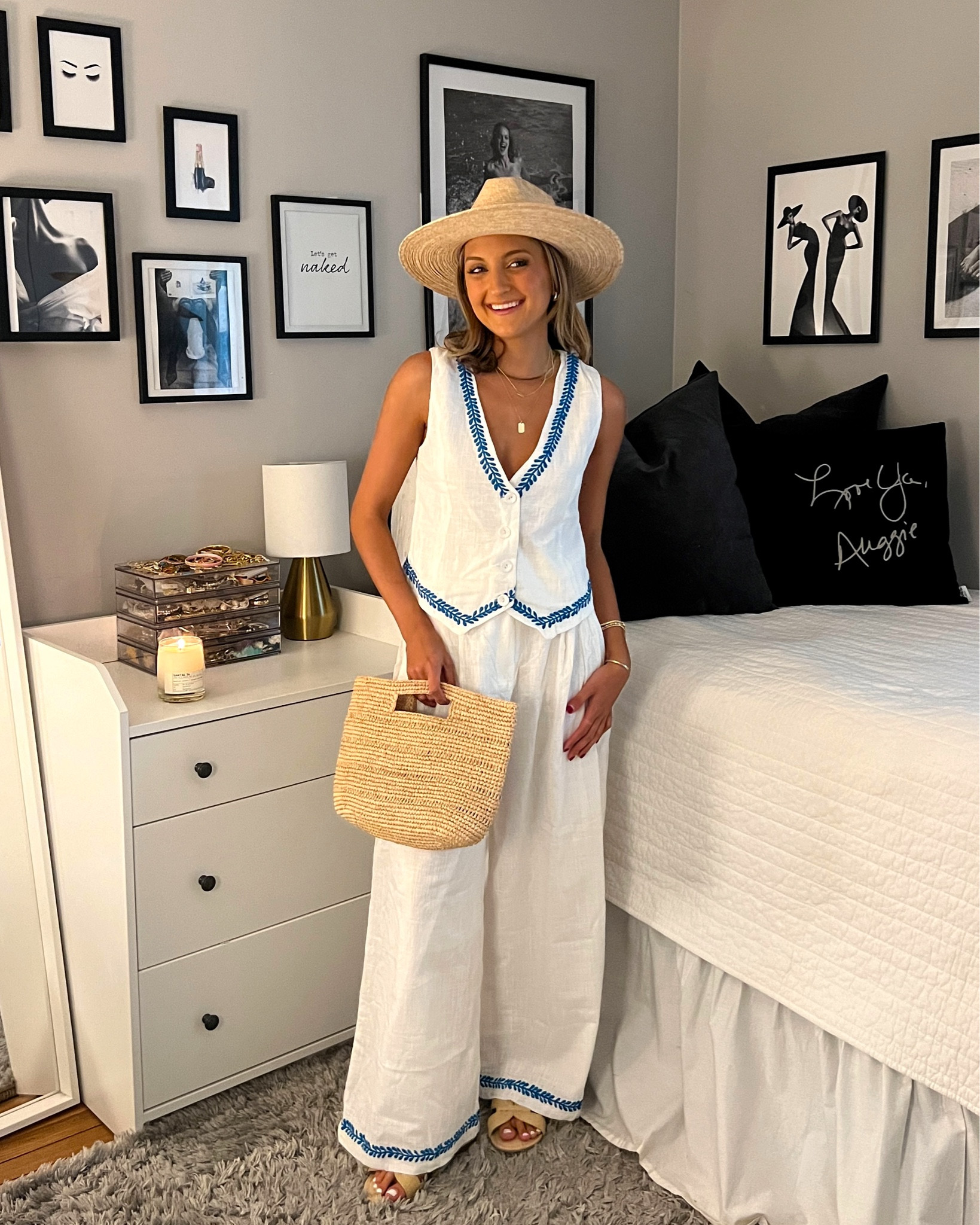 European vacation outfit ideas! Love this two piece set from fortunate ones for my Greece trip. code MCKENZIE to save 10% 🧿🇬🇷