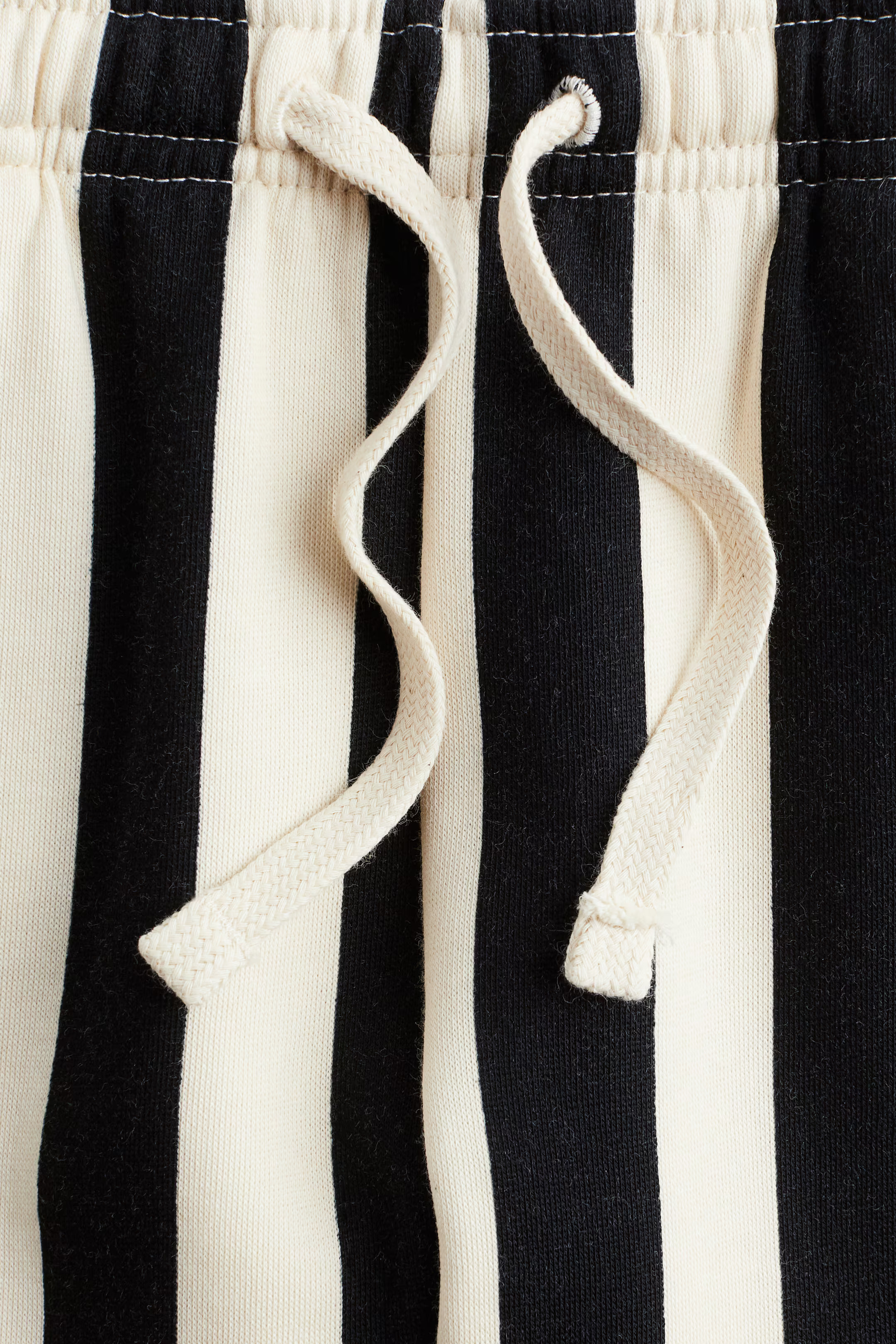 Printed Joggers -  Black/white striped - Kids | H&M US | H&M (US + CA)