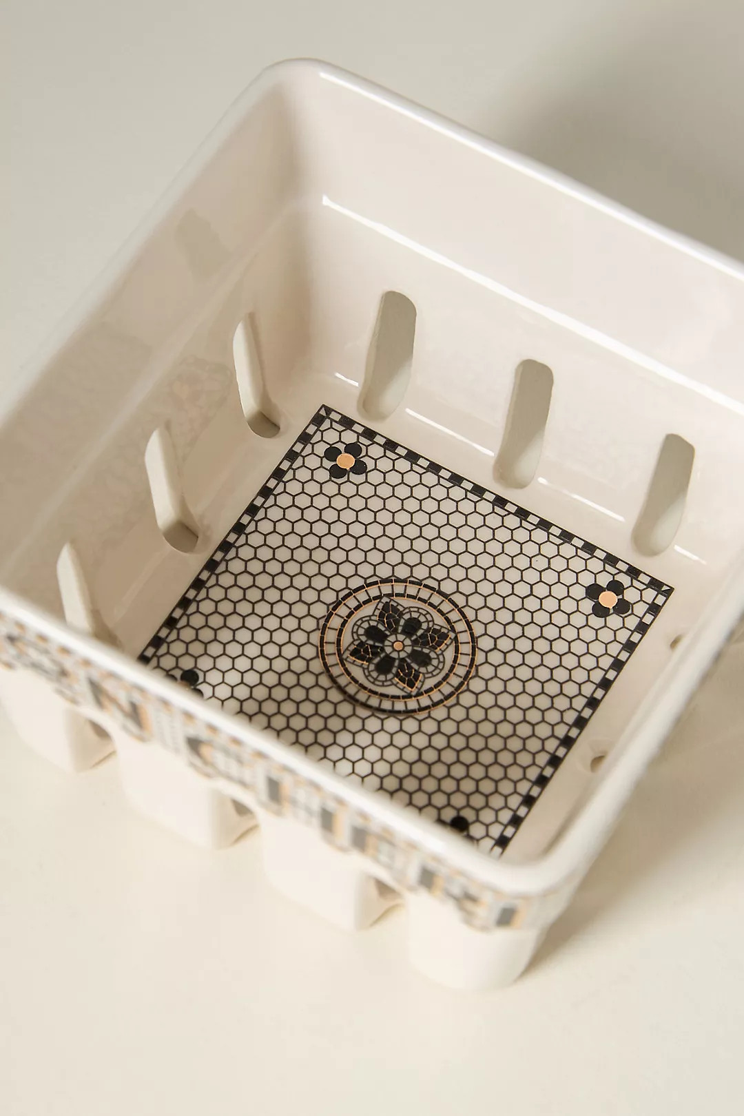 Bistro Tile Mon Cheri Berry Basket | Anthropologie (US)