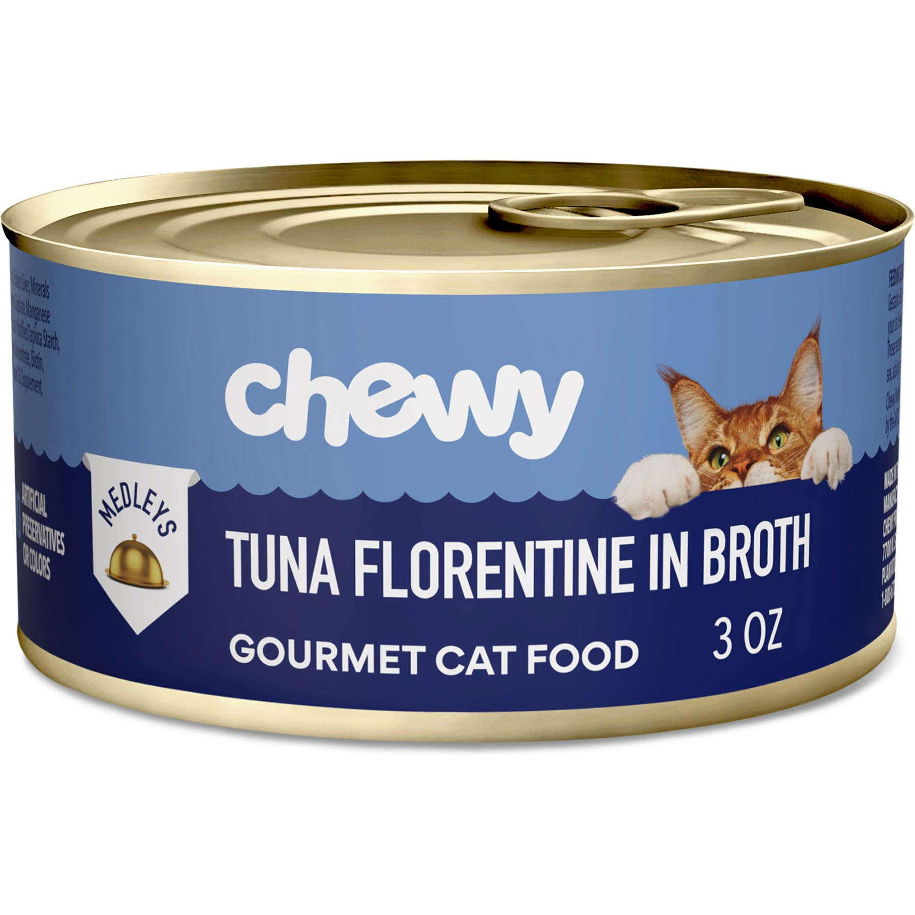 Chewy Made Medleys Tuna Florentine in Broth Wet Cat Food, 3-oz can, case of 24 | Chewy