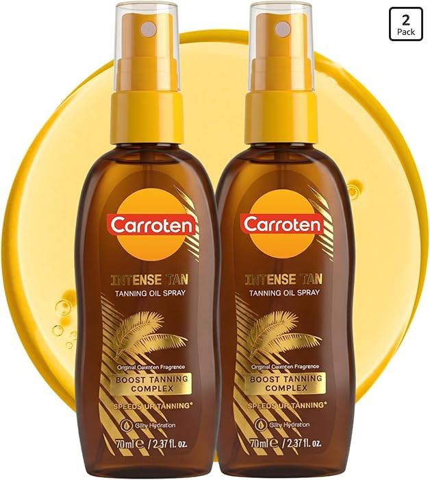 Carroten Intensive Tanning Oil Spray | Browning Tan Accelerator | Vitamin E and Carrot & Coconut ... | Amazon (US)