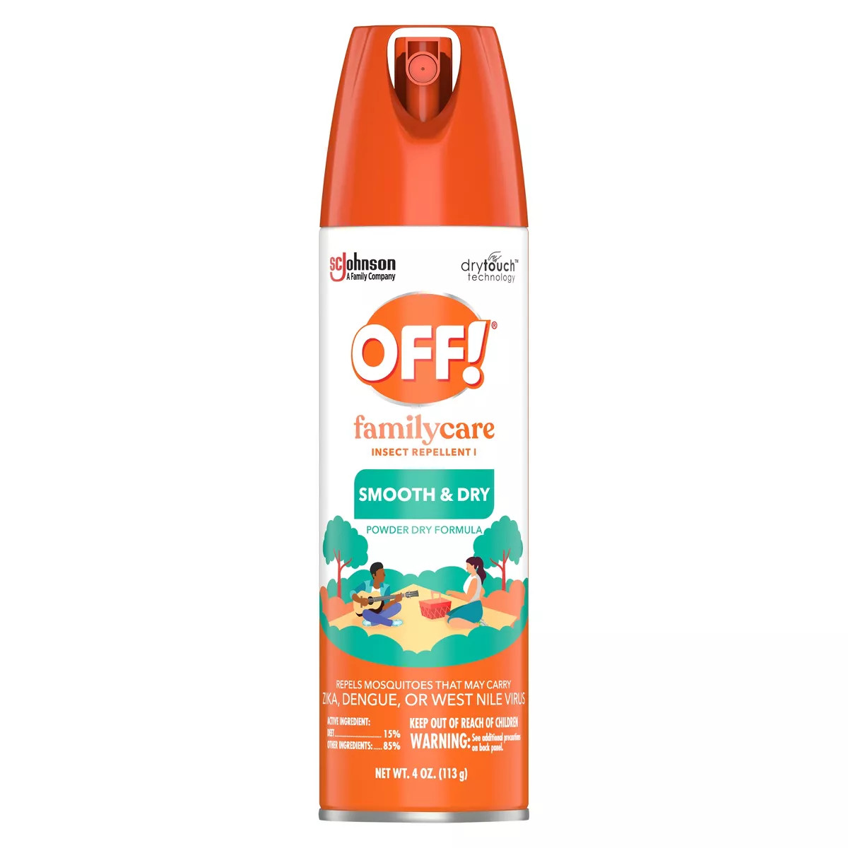 OFF! FamilyCare Mosquito Repellent Smooth & Dry - 4oz | Target